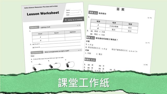 課前、課堂、評估及課後資源